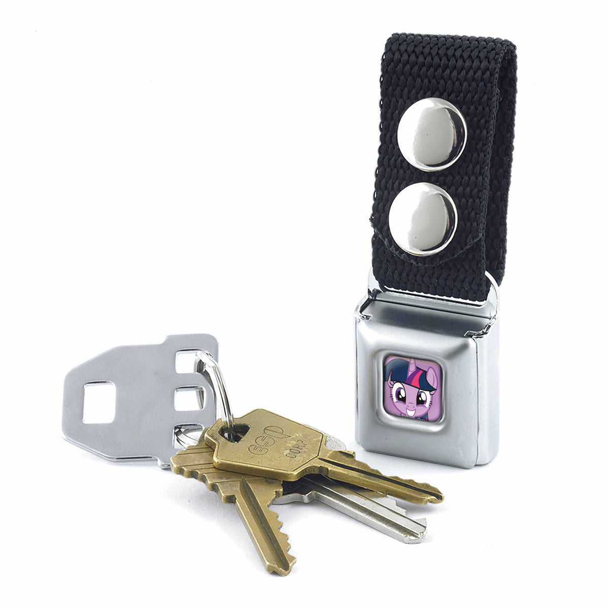 Keychain - My Little Pony Twilight Sparkle Face Close-Up Full Color Purple Keychains Hasbro