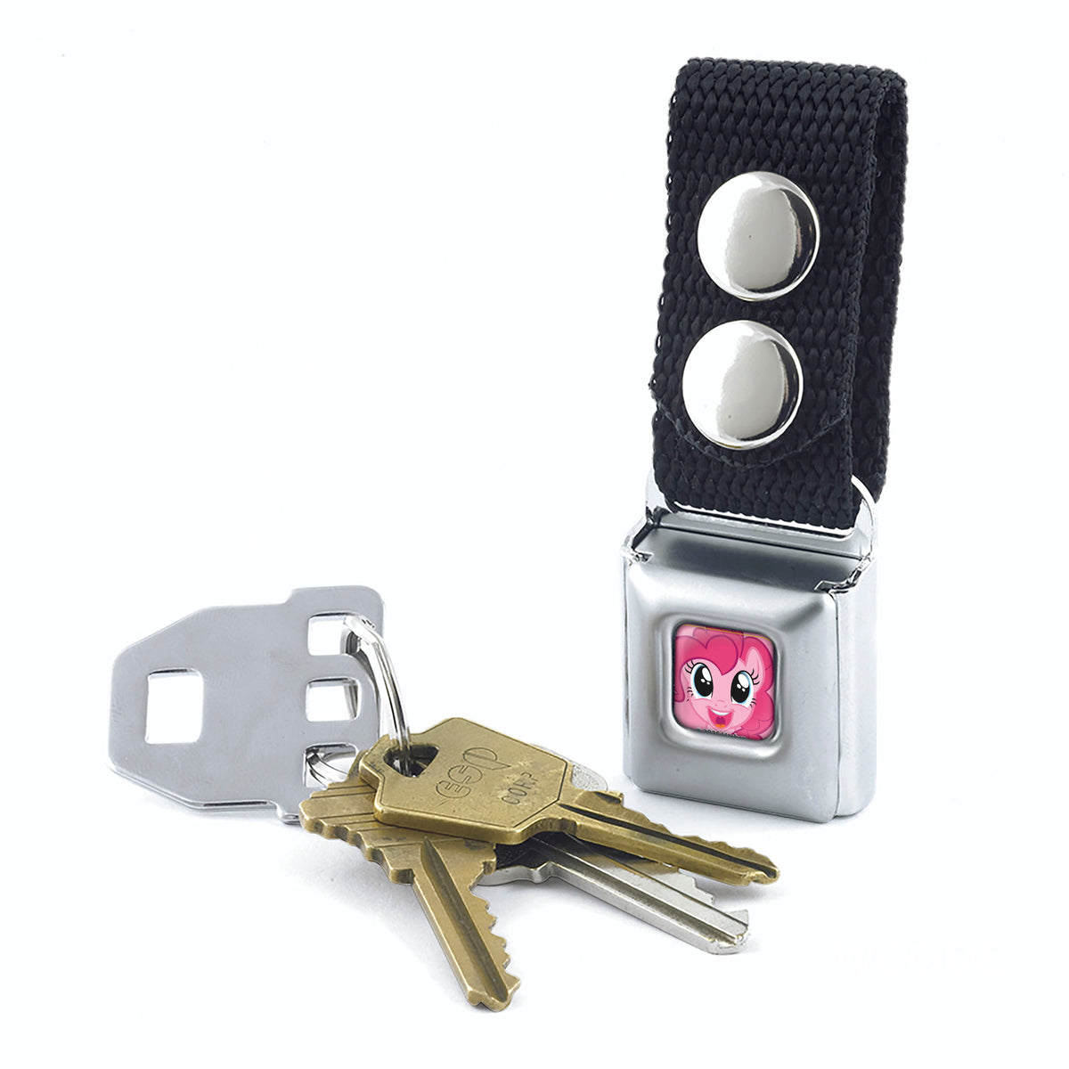 Keychain - My Little Pony Pinkie Pie Face Close-Up Full Color Pink Keychains Hasbro