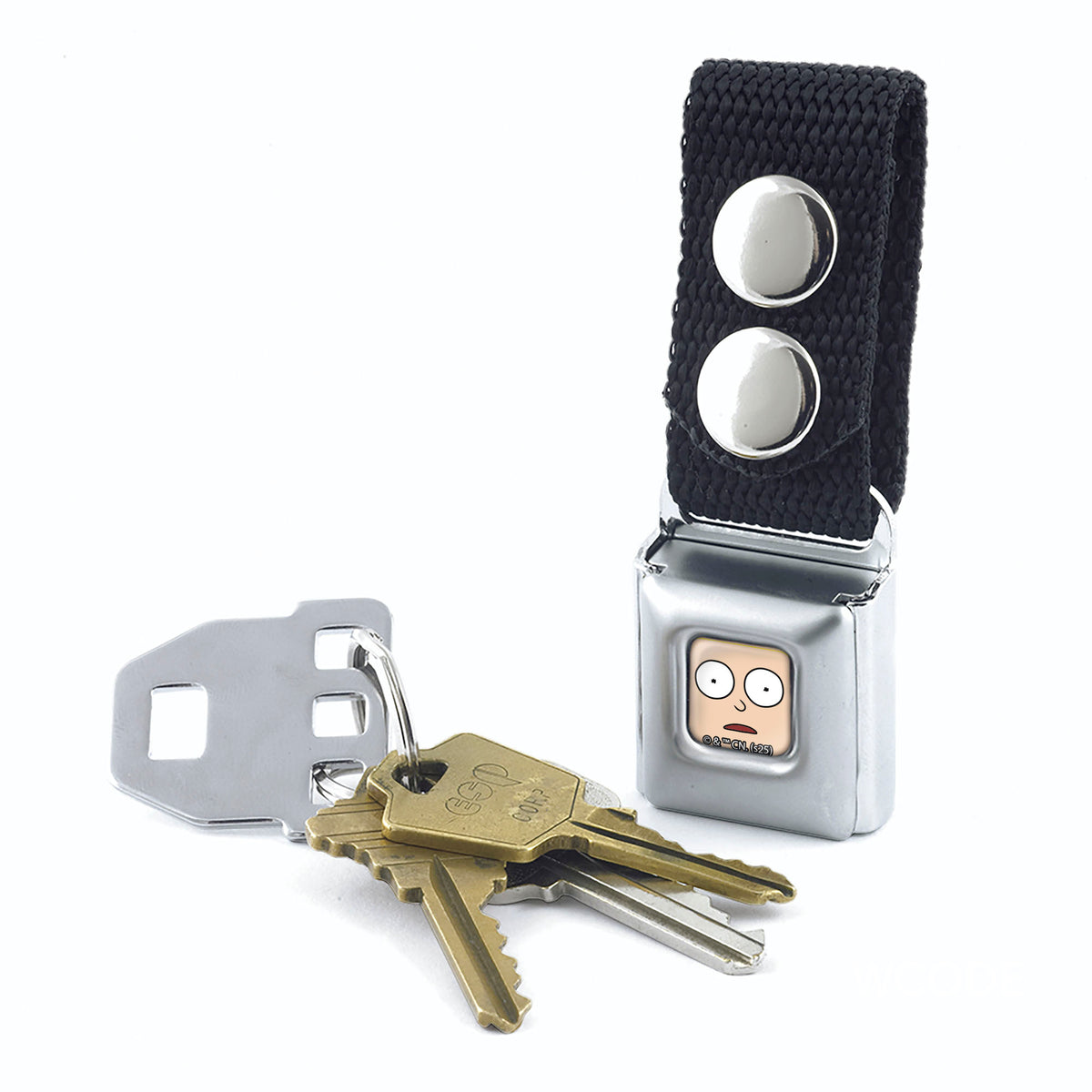 Keychain - Morty Face Close-Up Full Color Keychains Rick and Morty