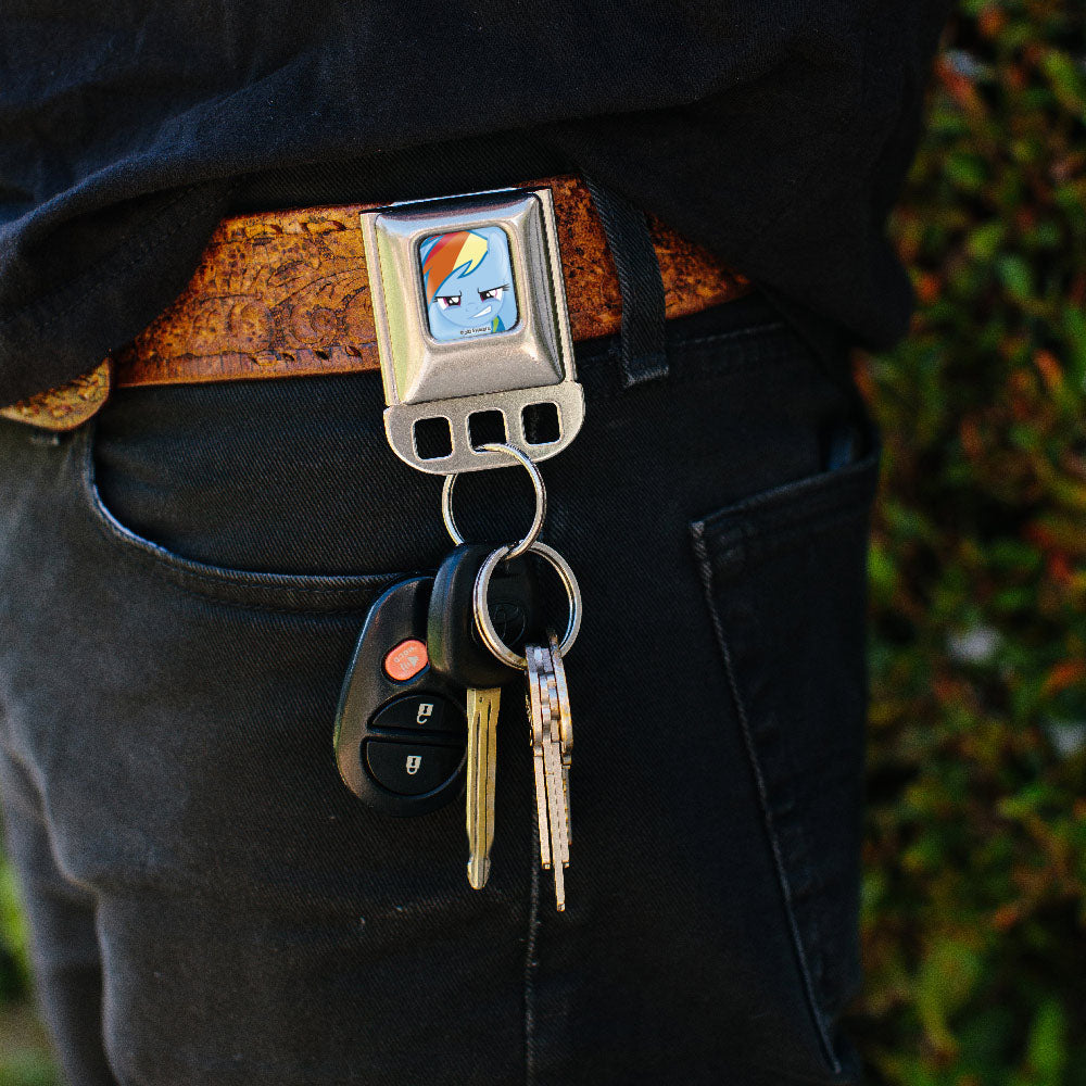 Keyholder - My Little Pony Rainbow Dash Face Close-Up Full Color Blue Key Holders Hasbro