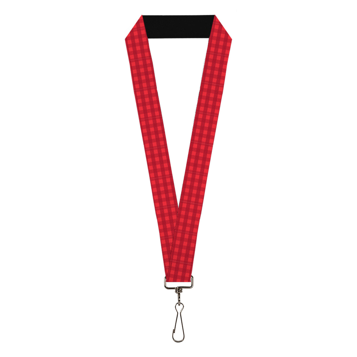 Lanyard - 1.0" - Christmas Pajama Plaid Reds Lanyards Buckle-Down