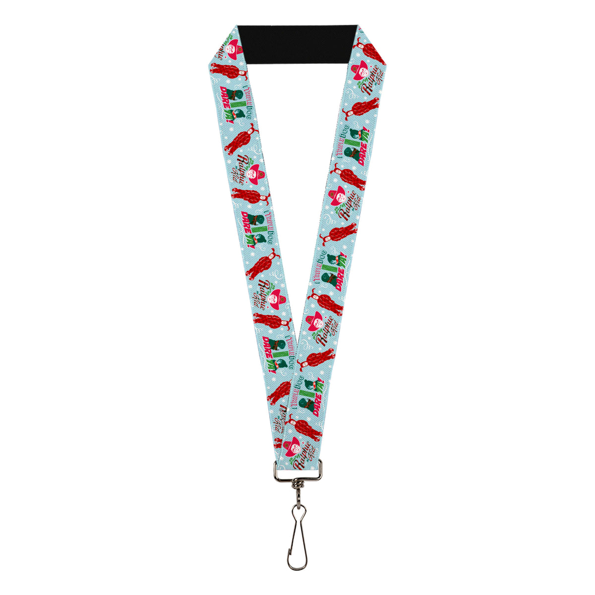 Lanyard - 1.0" - A Christmas Story Ralphie Icons Collage Greens/Reds Lanyards A Christmas Story