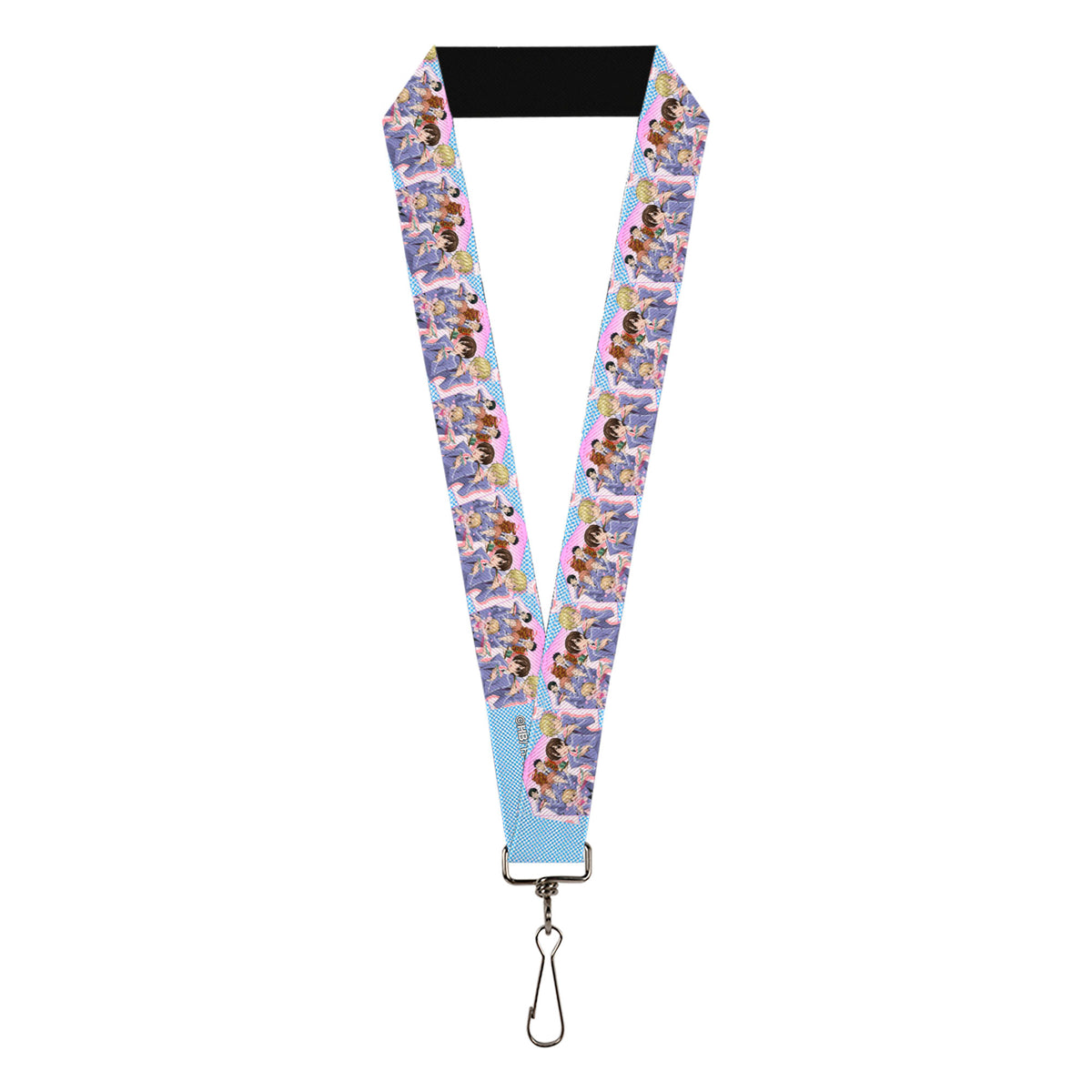 Lanyard - 1.0" - Ouran High School Host Club Seven Character Sushi Dining Pose Pink/Blue Lanyards Ouran High School Host Club