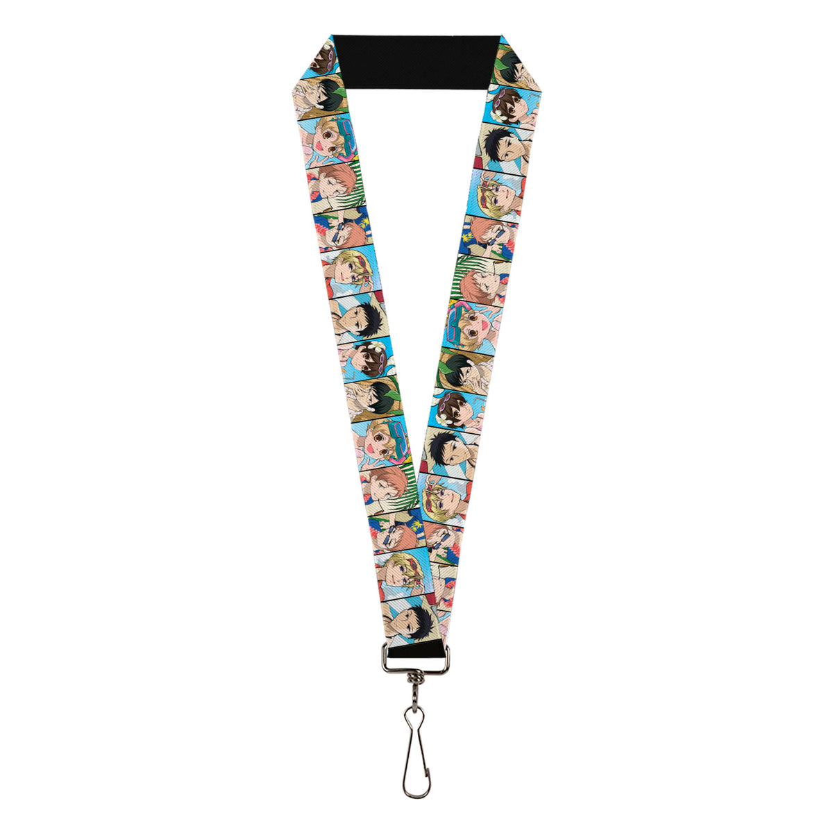 Lanyard - 1.0" - Ouran High School Host Club Seven Character Beach Day Pose Blocks Lanyards Ouran High School Host Club