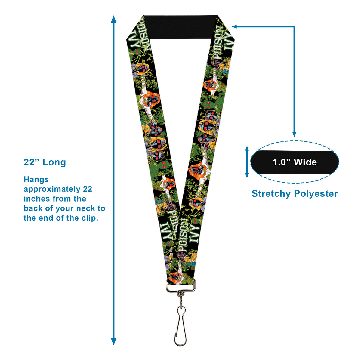 Lanyard - 1.0" - Detective Comics Issue#752 Cover Gas Masked POISON IVY Lanyards DC Comics