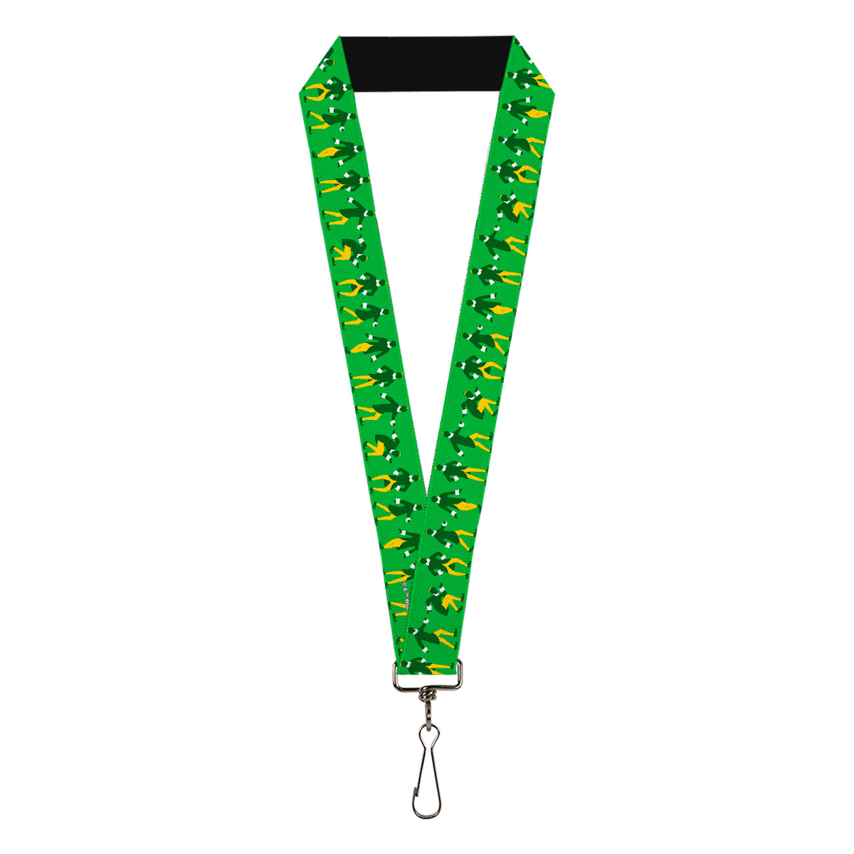 Lanyard - 1.0" - Elf Buddy the Elf Silhouette Poses Greens White Yellow Lanyards Elf