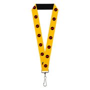 Lanyard - 1.0" - Reverse Flash Logo Golden Yellow Black Red Lanyards DC Comics