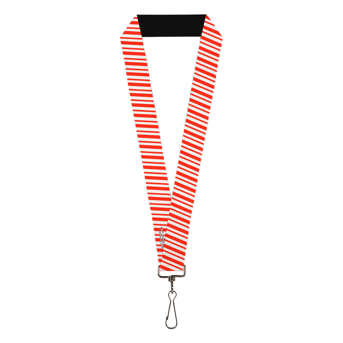 Lanyard - 1.0" - Frosty the Snowman Candy Cane Stripe Red White Lanyards Frosty the Snowman