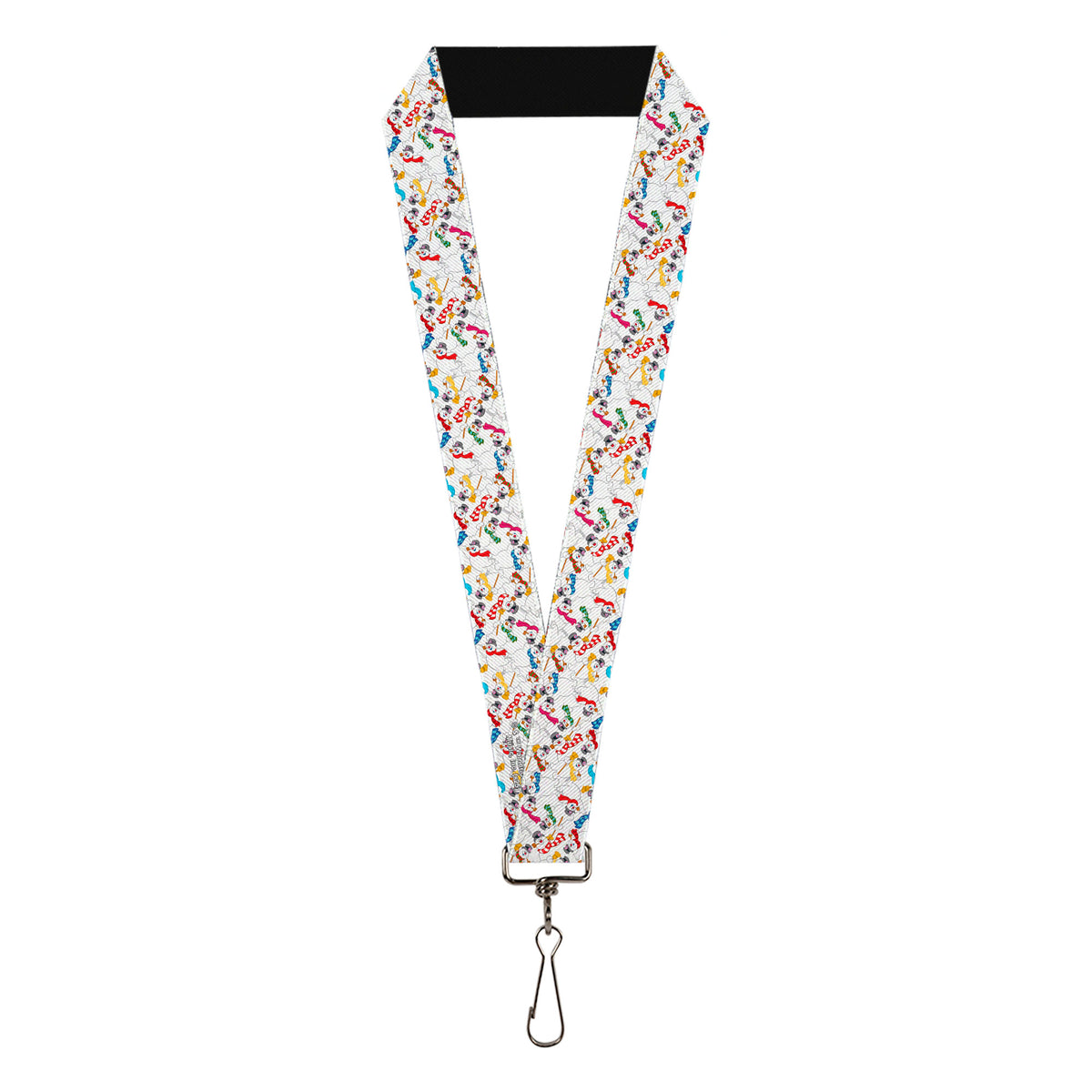 Lanyard - 1.0" - Frosty the Snowman Pose Stacked White Lanyards Frosty the Snowman
