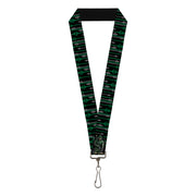 Lanyard - 1.0" - Arrow Bow Pose Arrow Tips Black Green Gray Lanyards DC Comics