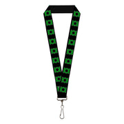 Lanyard - 1.0" - Green Lantern Logo Black Green Lanyards DC Comics