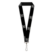 Lanyard - 1.0" - Honda Logo Black White Lanyards Honda