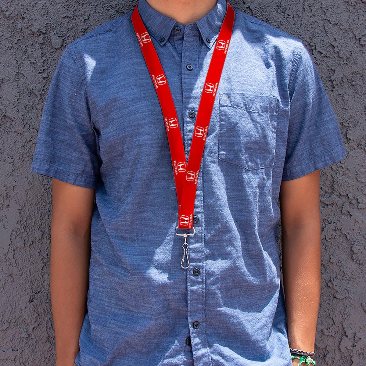 Lanyard - 1.0" - Honda Logo Red White Lanyards Honda