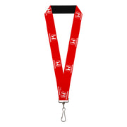 Lanyard - 1.0" - Honda Logo Red White Lanyards Honda