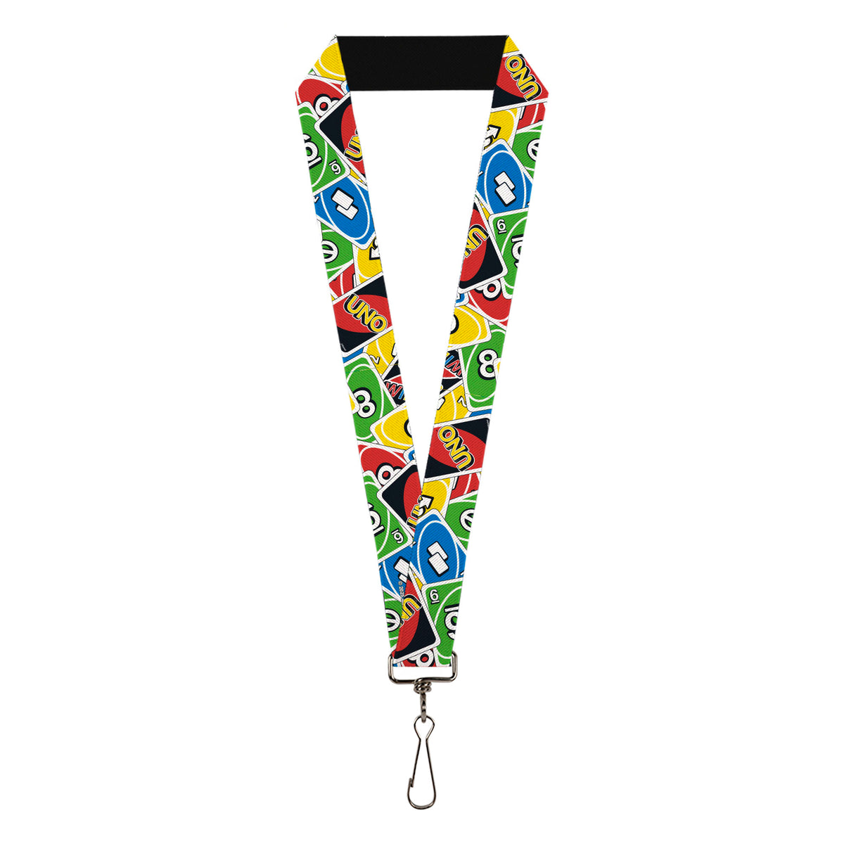 Lanyard - 1.0" - UNO Cards Stacked Collage Multi Color Lanyards UNO