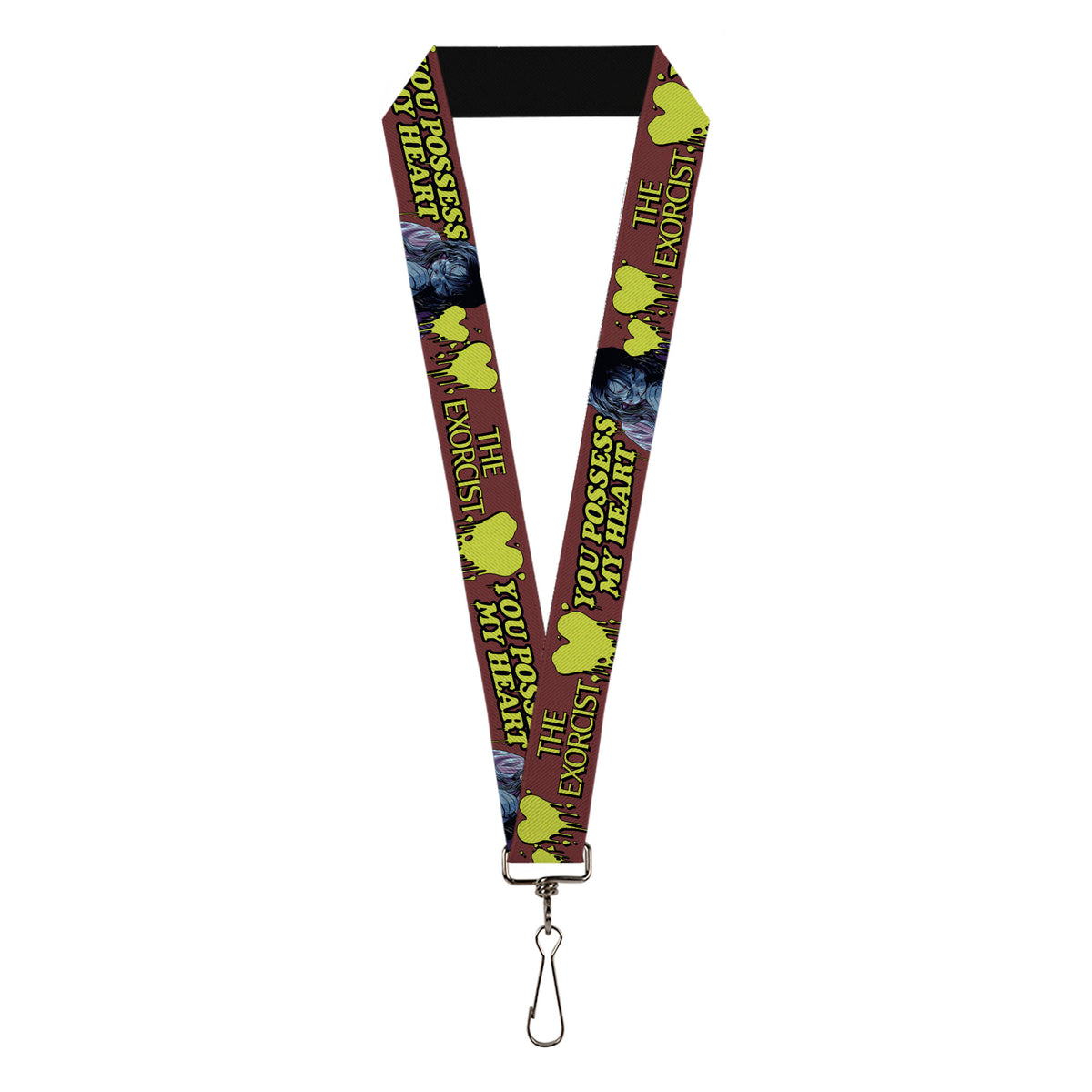 Lanyard - 1.0" - THE EXORCIST Regan YOU POSSESS MY HEART Pose Red/Yellow Lanyards The Exorcist