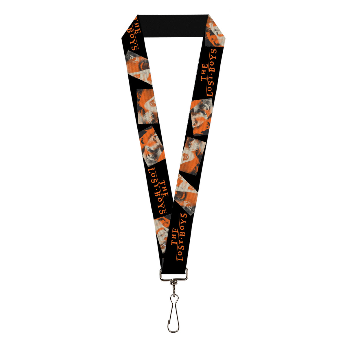 Lanyard - 1.0" - THE LOST BOYS David Pose Stacked and Title Logo Black/Red Lanyards The Lost Boys