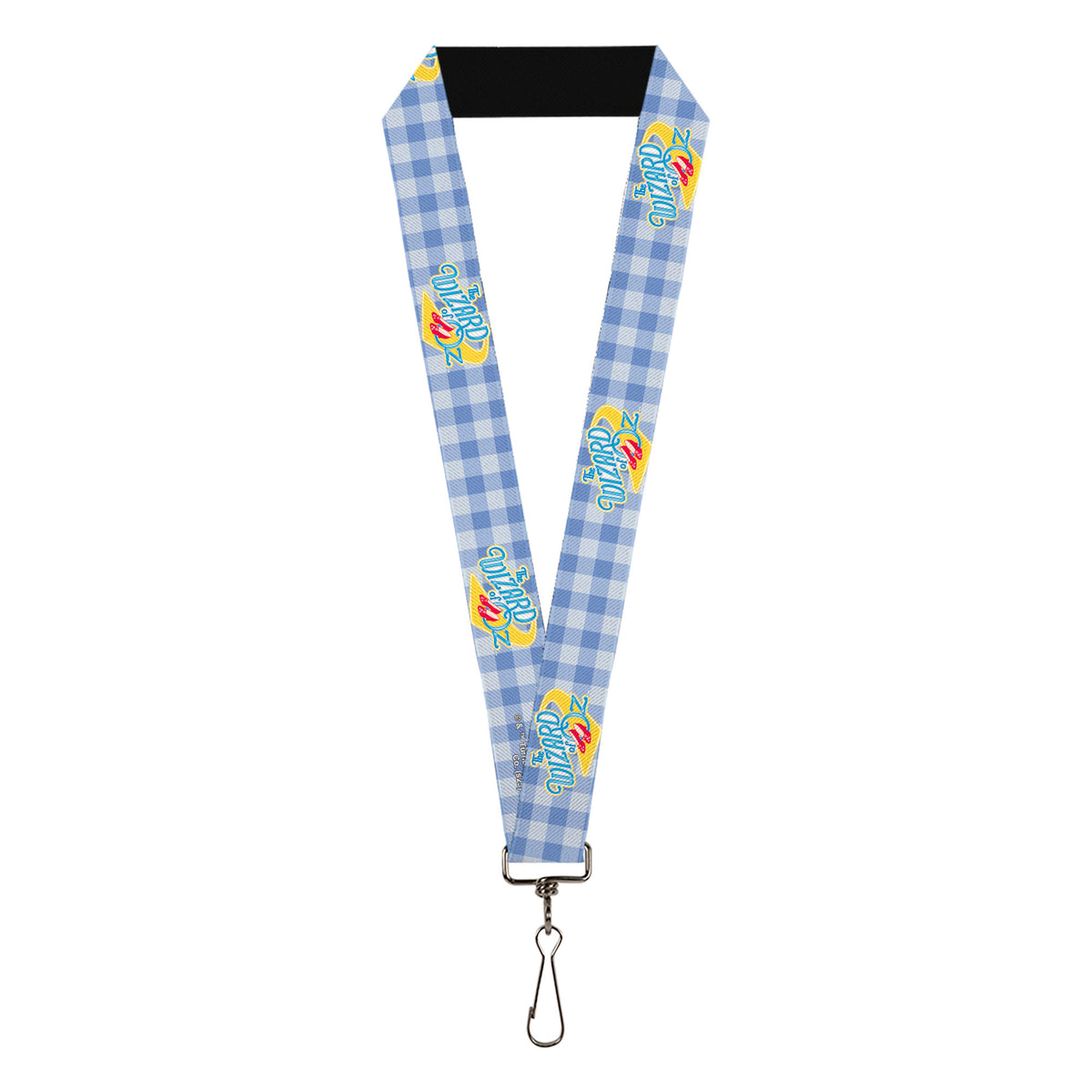Lanyard - 1.0" - THE WIZARD OF OZ Logo Gingham Checker Blues Lanyards The Wizard of Oz