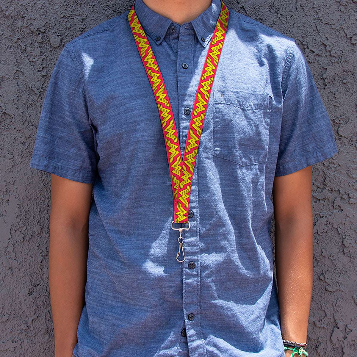 Lanyard - 1.0" - Wonder Woman New Icon Flip Red/Black/Yellow Lanyards DC Comics