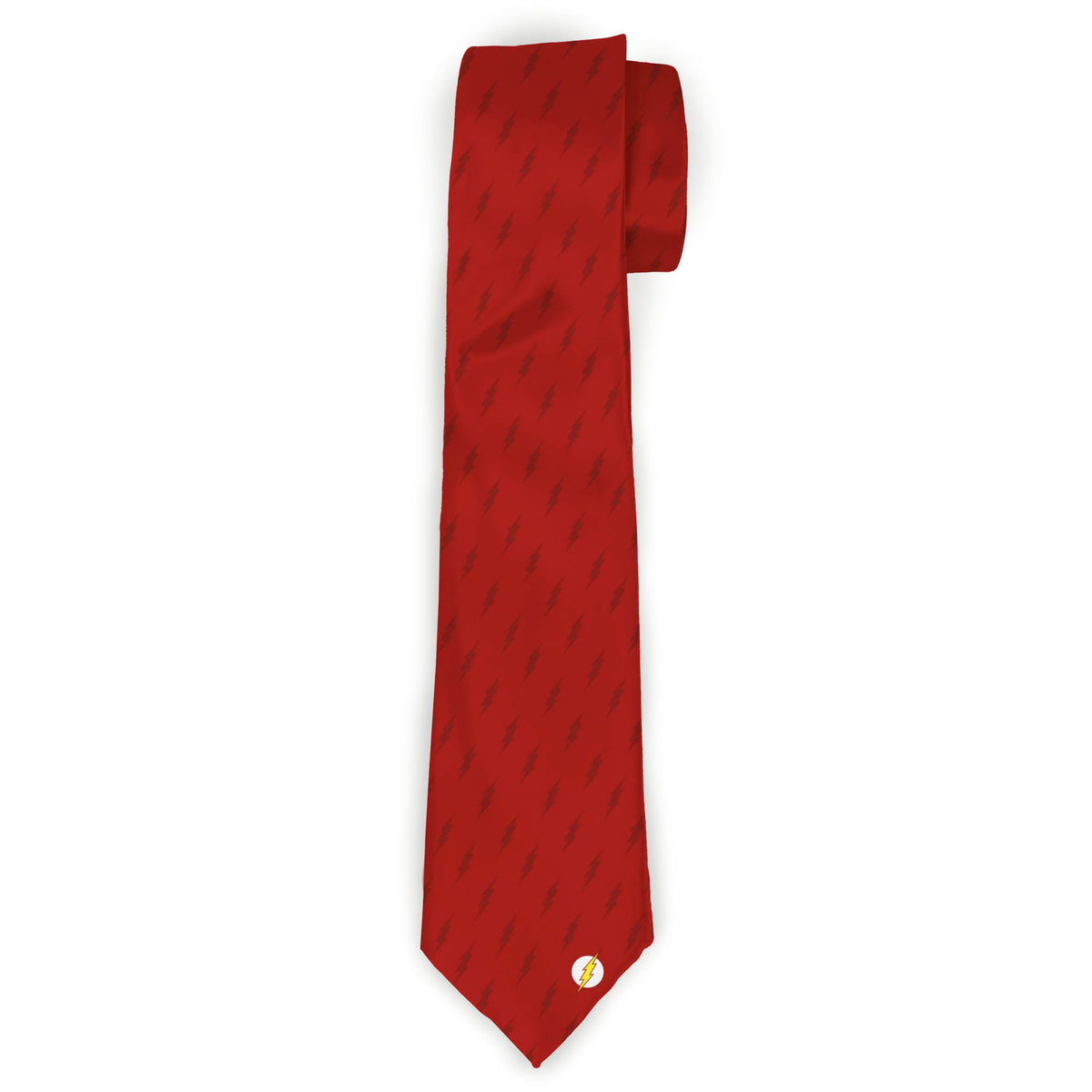 Necktie Standard - The Flash Lightning Icon Monogram Reds Neckties DC Comics