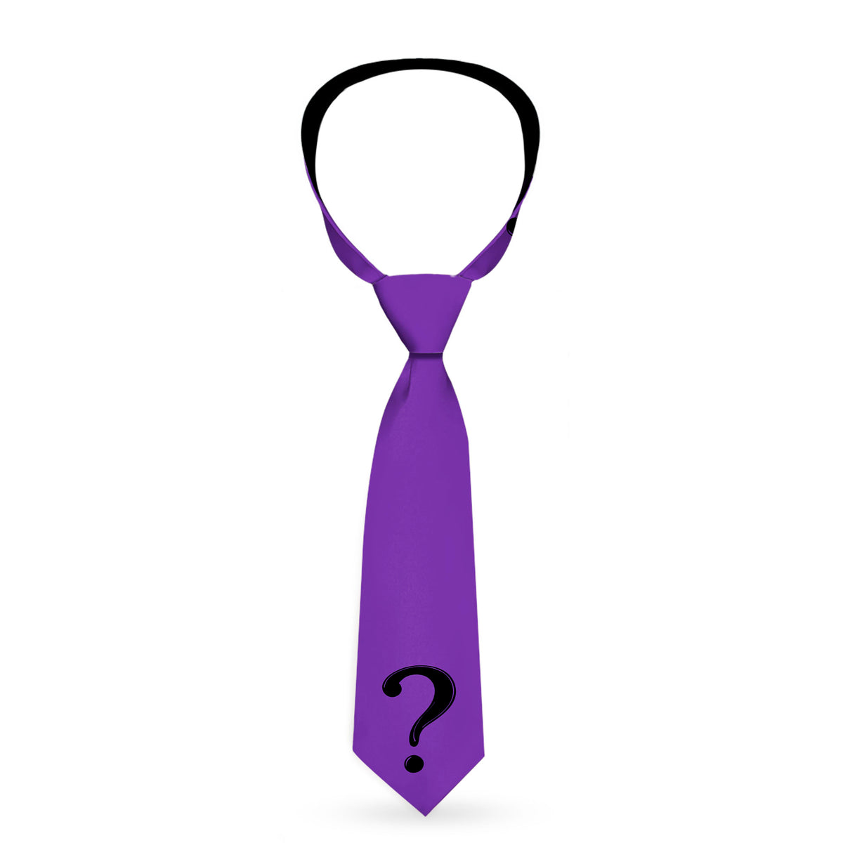 Necktie Standard - The Riddler Question Mark Purple Black Neckties DC Comics