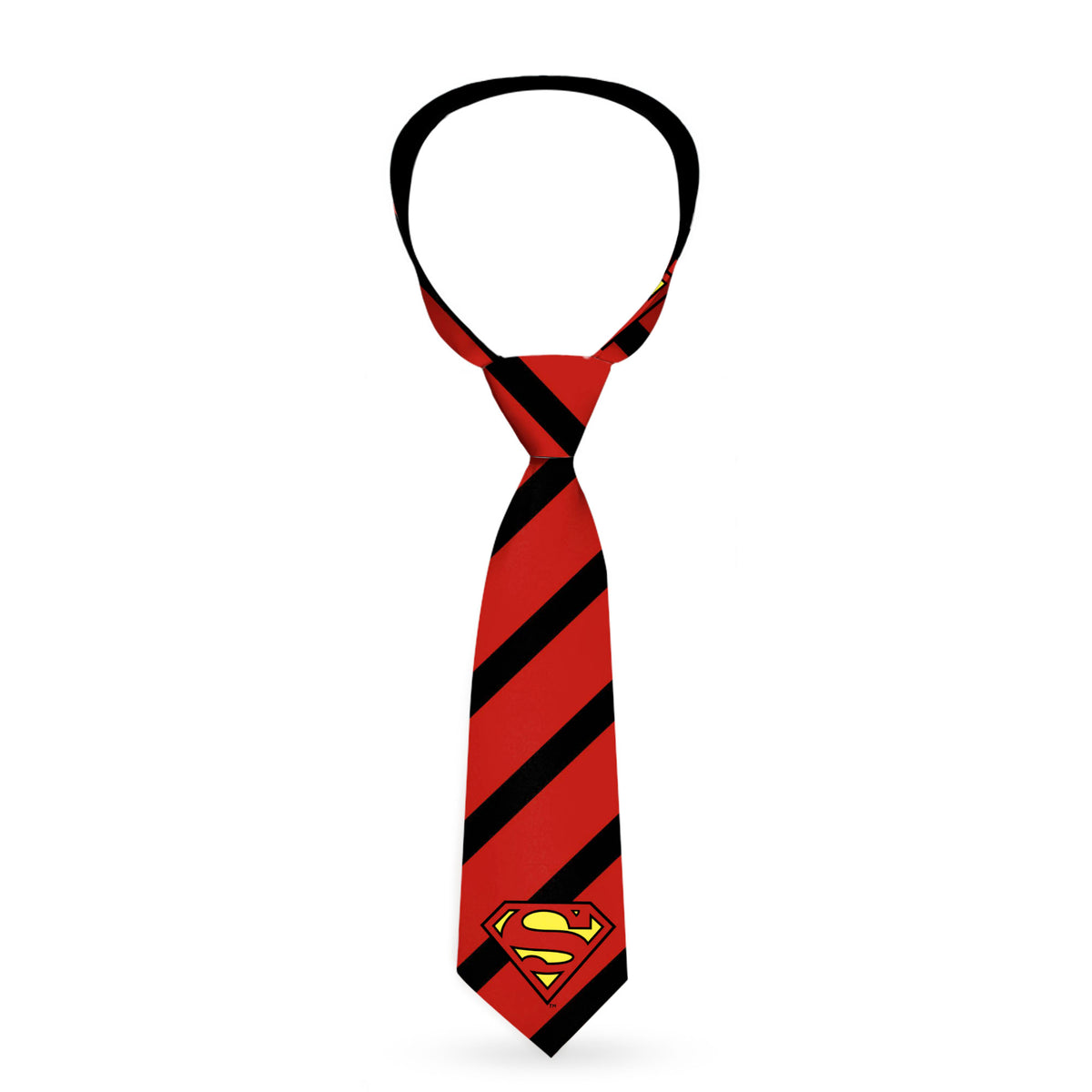 Necktie Standard - Clark Kent Stripe Red Black Neckties DC Comics