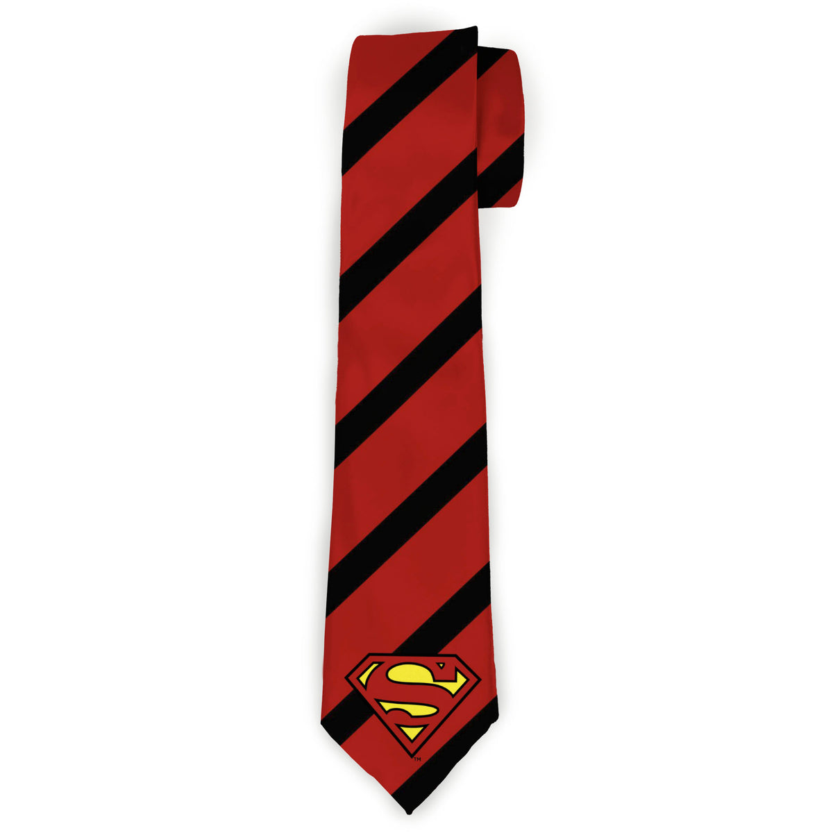 Necktie Standard - Clark Kent Stripe Red Black Neckties DC Comics