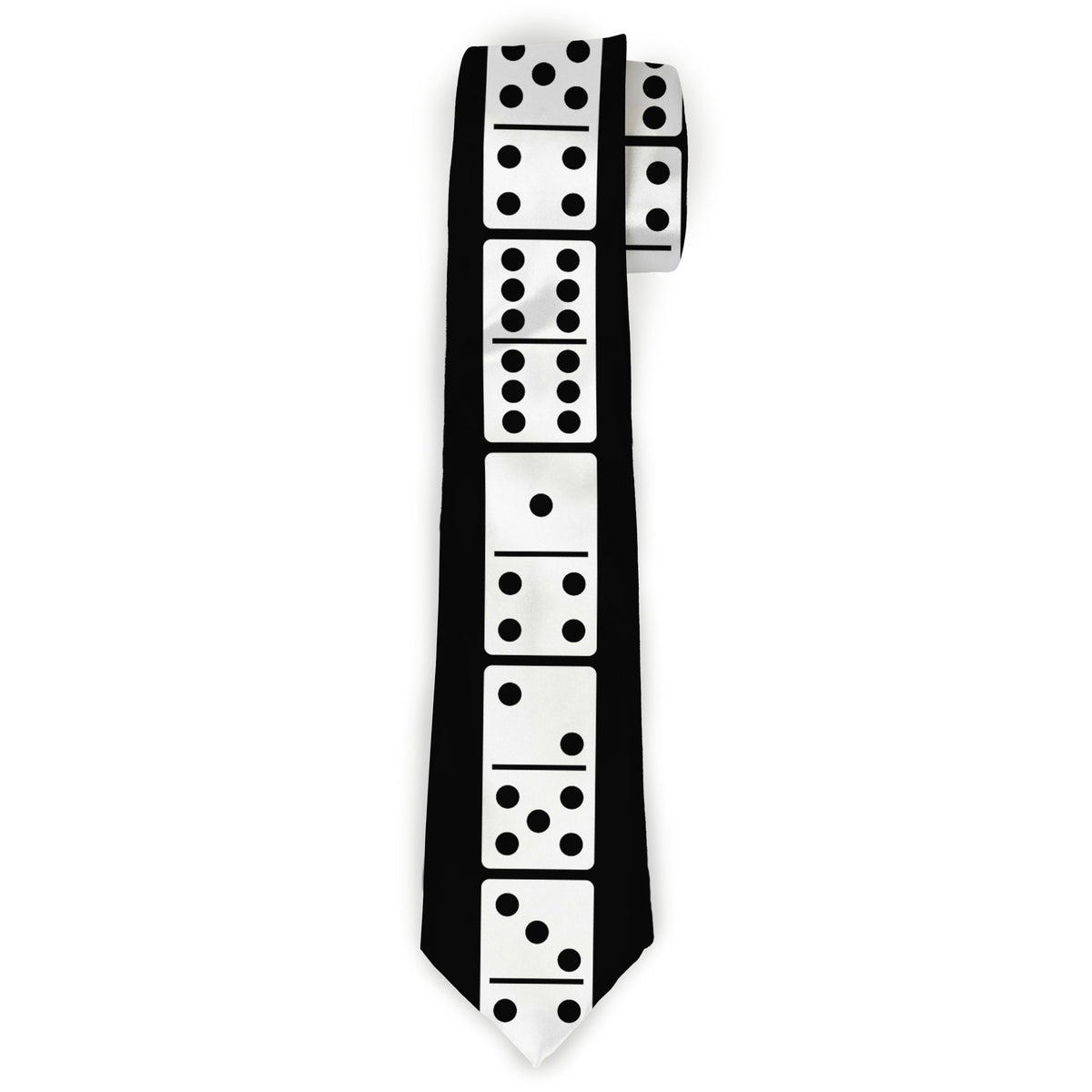 Buckle-Down Necktie - Dominos Black/White/Black Neckties Buckle-Down