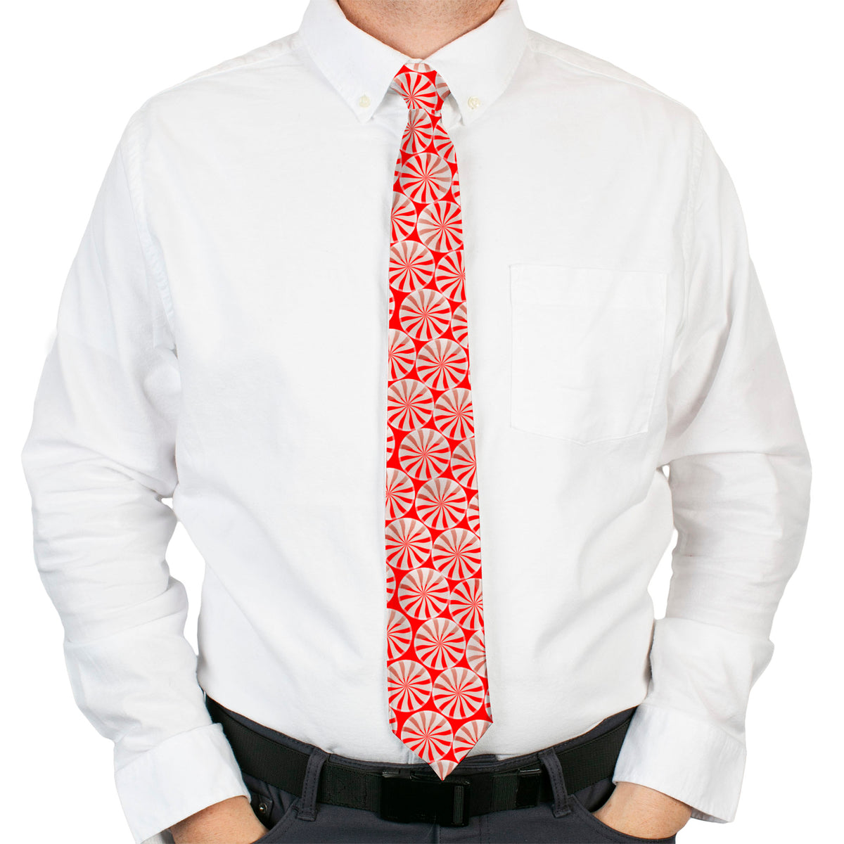 Buckle-Down Necktie - Peppermint Candies Neckties Buckle-Down