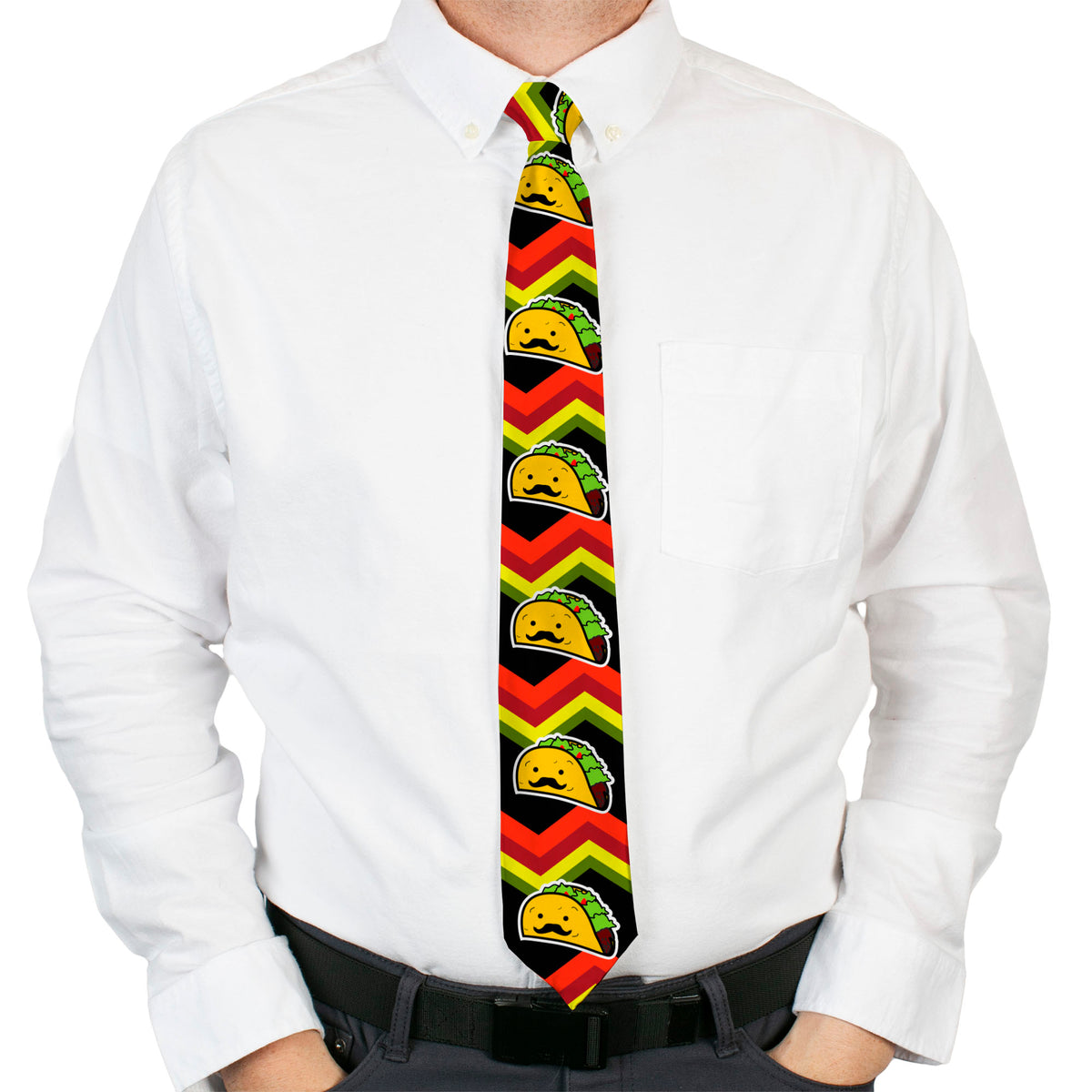 Buckle-Down Necktie - Taco Man Neckties Buckle-Down