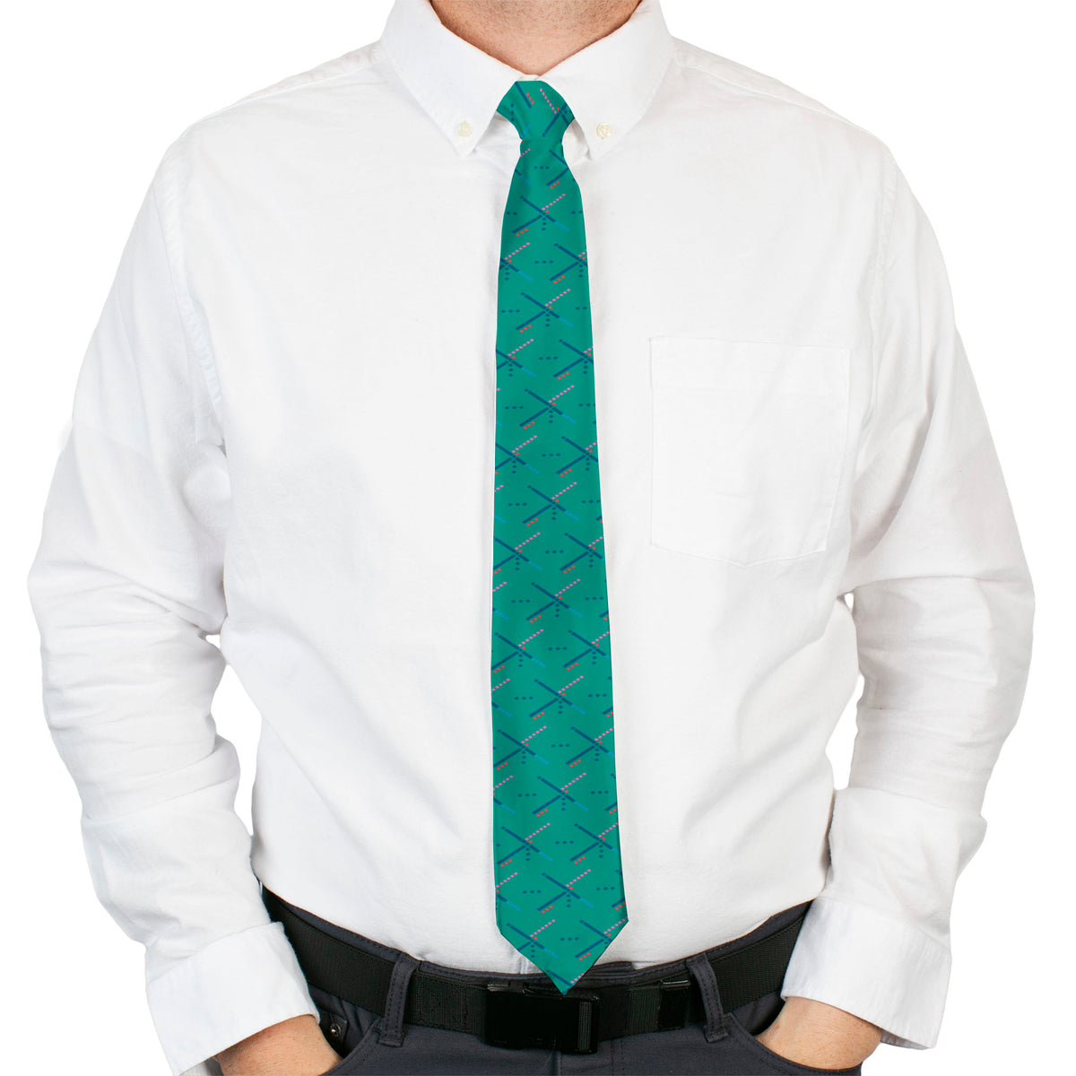 Buckle-Down Necktie - PDX Airport Carpet Old Neckties Buckle-Down