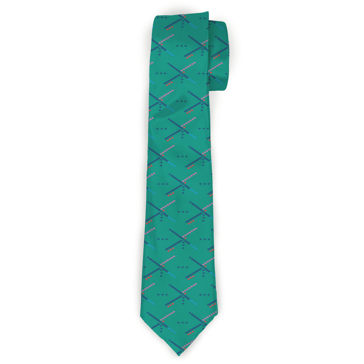 Buckle-Down Necktie - PDX Airport Carpet Old Neckties Buckle-Down