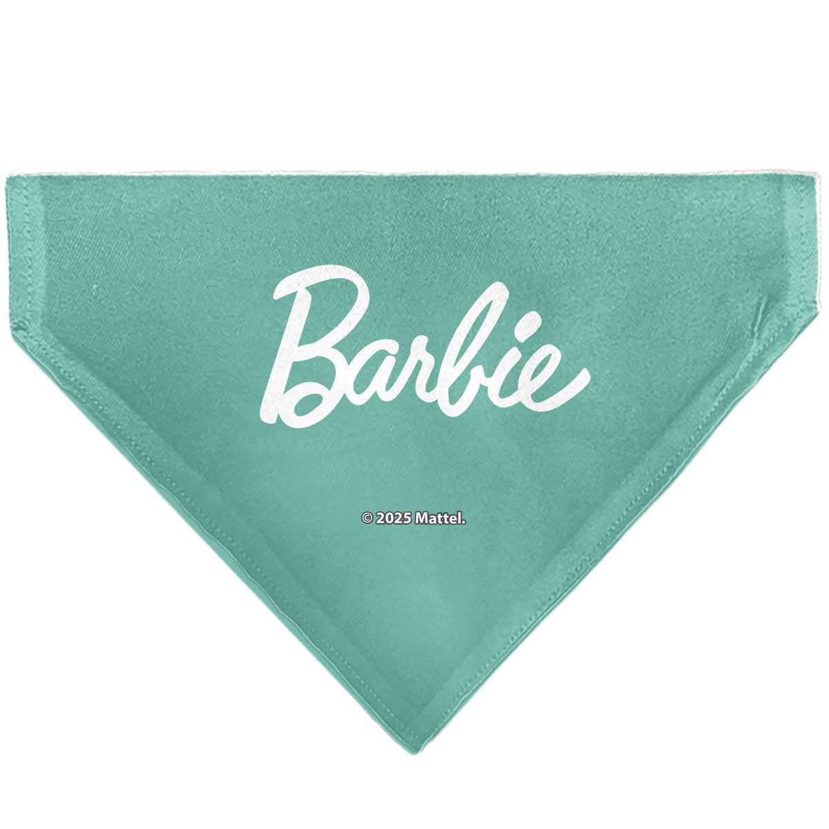 Pet Bandana - BARBIE Paw Print Icons and Script Blue/Multi Pastel Pet Bandanas Barbie