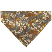 Pet Bandana - Barbie KEN Text Logo and Icons Brown/Multi Color Pet Bandanas Barbie