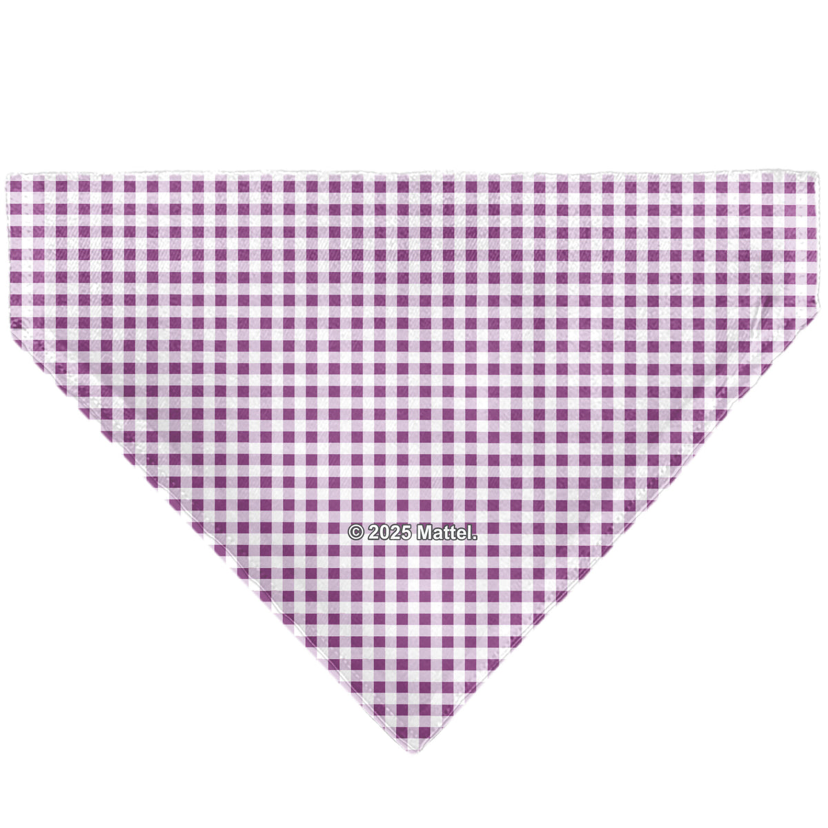 Pet Bandana - BARBIE Heart Text Logo Plaid Pinks Pet Bandanas Barbie
