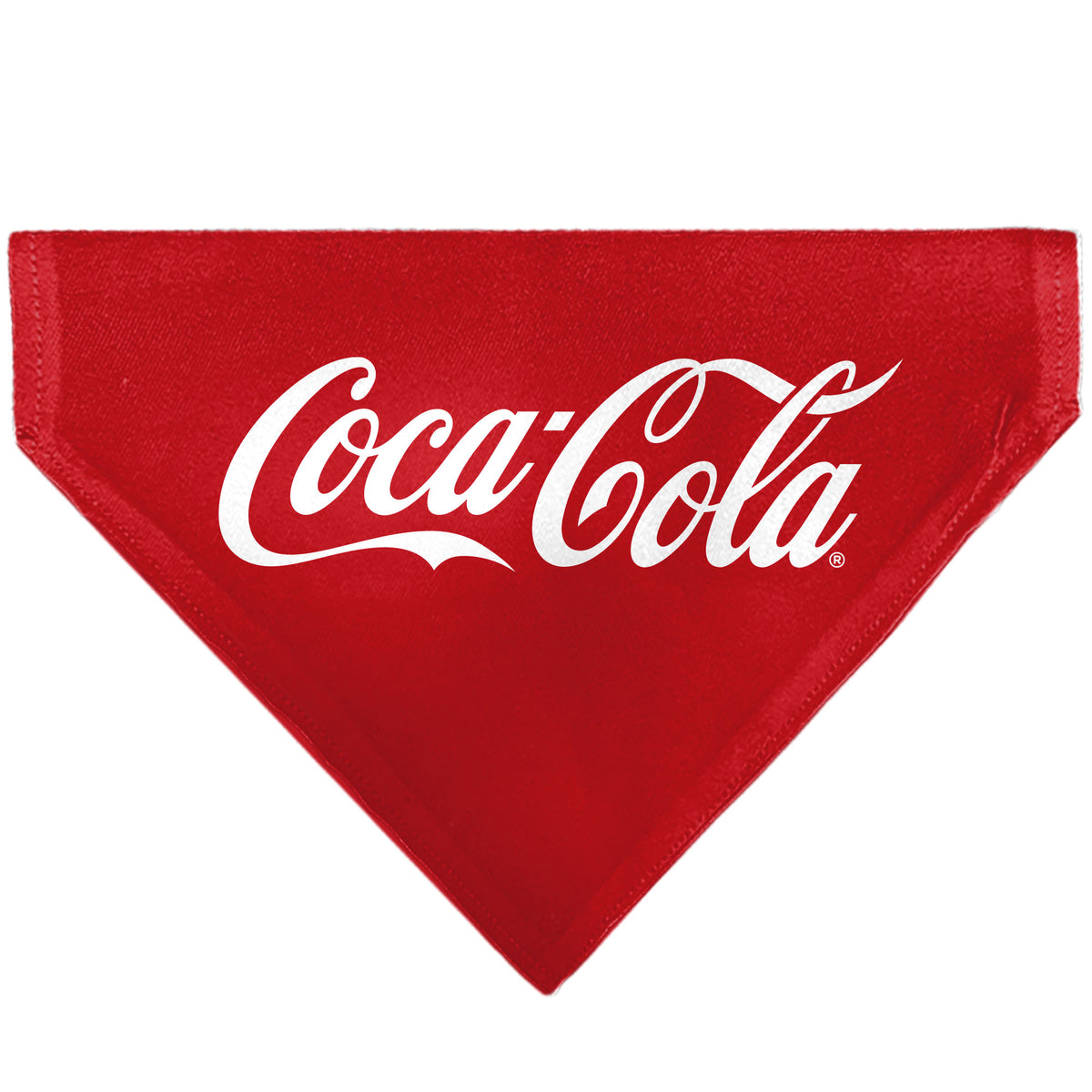 Pet Bandana - COCA-COLA Script Logo Centered Red/White Pet Bandanas Coca-Cola