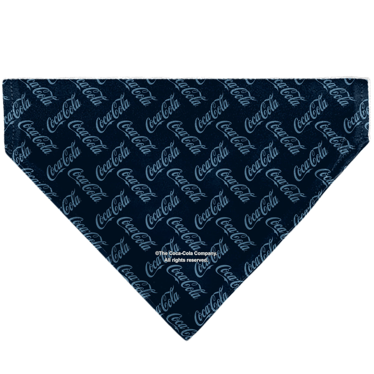 Pet Bandana - COCA-COLA Script Collage Navy/Light Blue Pet Bandanas Coca-Cola