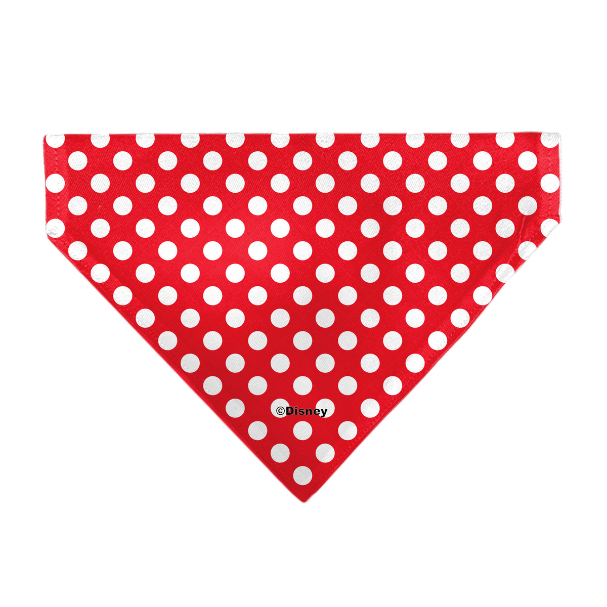 Pet Bandana - MINNIE MOUSE Autograph Script Polka Dot Red/White Pet Bandanas Disney