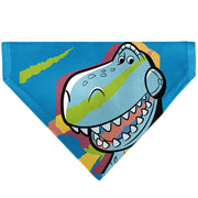 Pet Bandana - Toy Story Rex Pop Art Pose Blue/Multi Color Pet Bandanas Disney