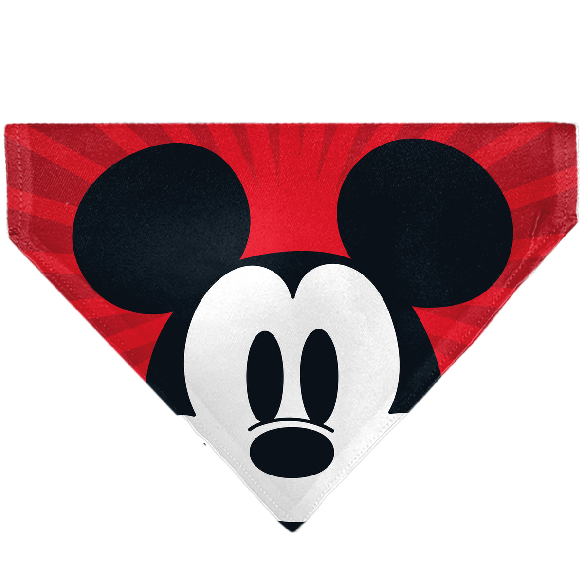 Pet Bandana - Mickey Mouse Eyes Sunburst Reds Pet Bandanas Disney