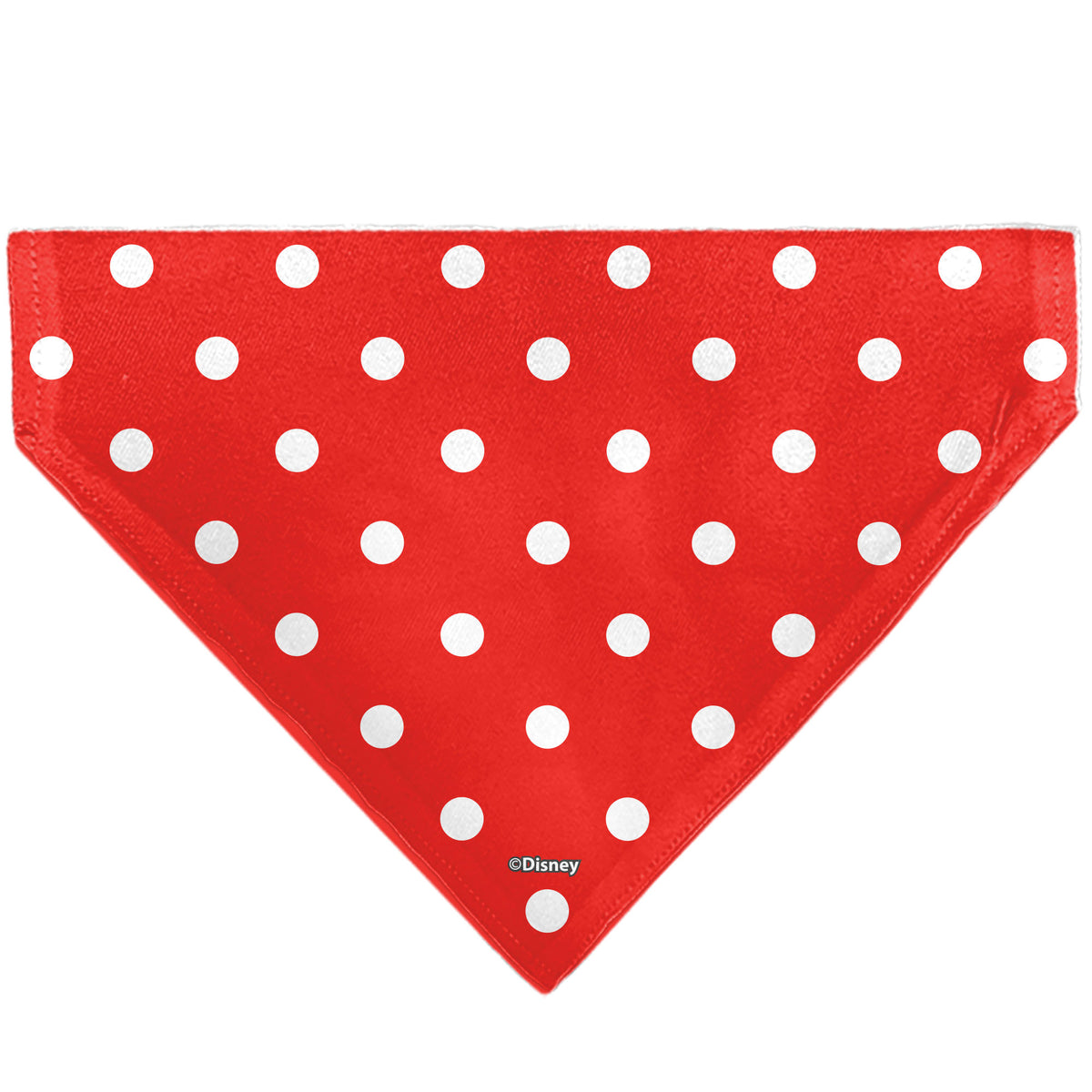 Pet Bandana - Minnie Mouse Face Polka Dot Red/White Pet Bandanas Disney