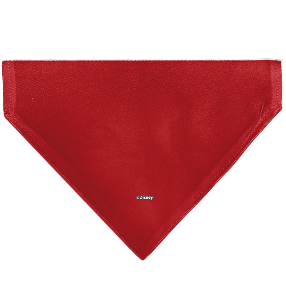 Pet Bandana - Holiday Mickey and Minnie Santa Hat Kissing Pose Red Pet Bandanas Disney
