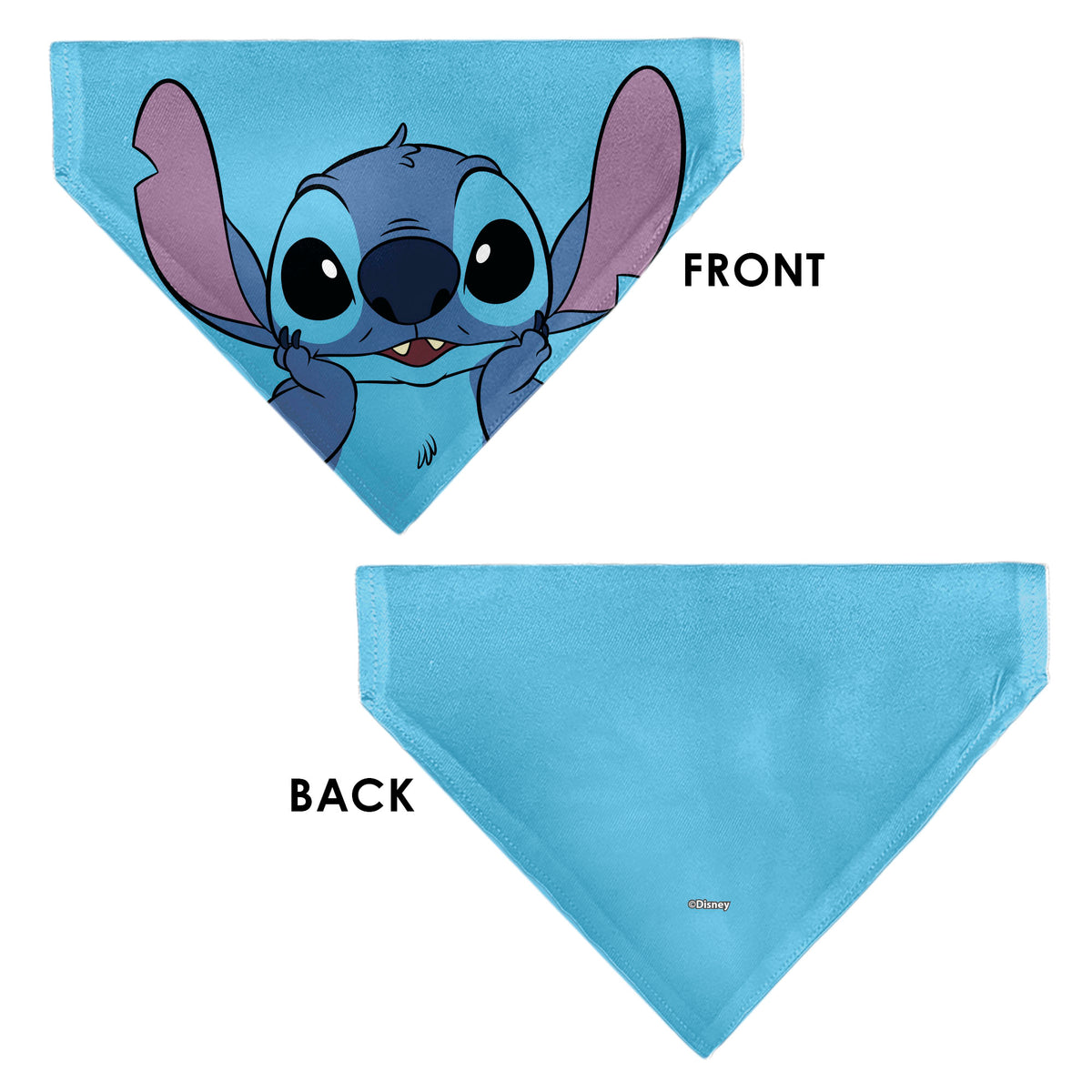 Pet Bandana - Stitch Grinning Pose Blue Pet Bandanas Disney