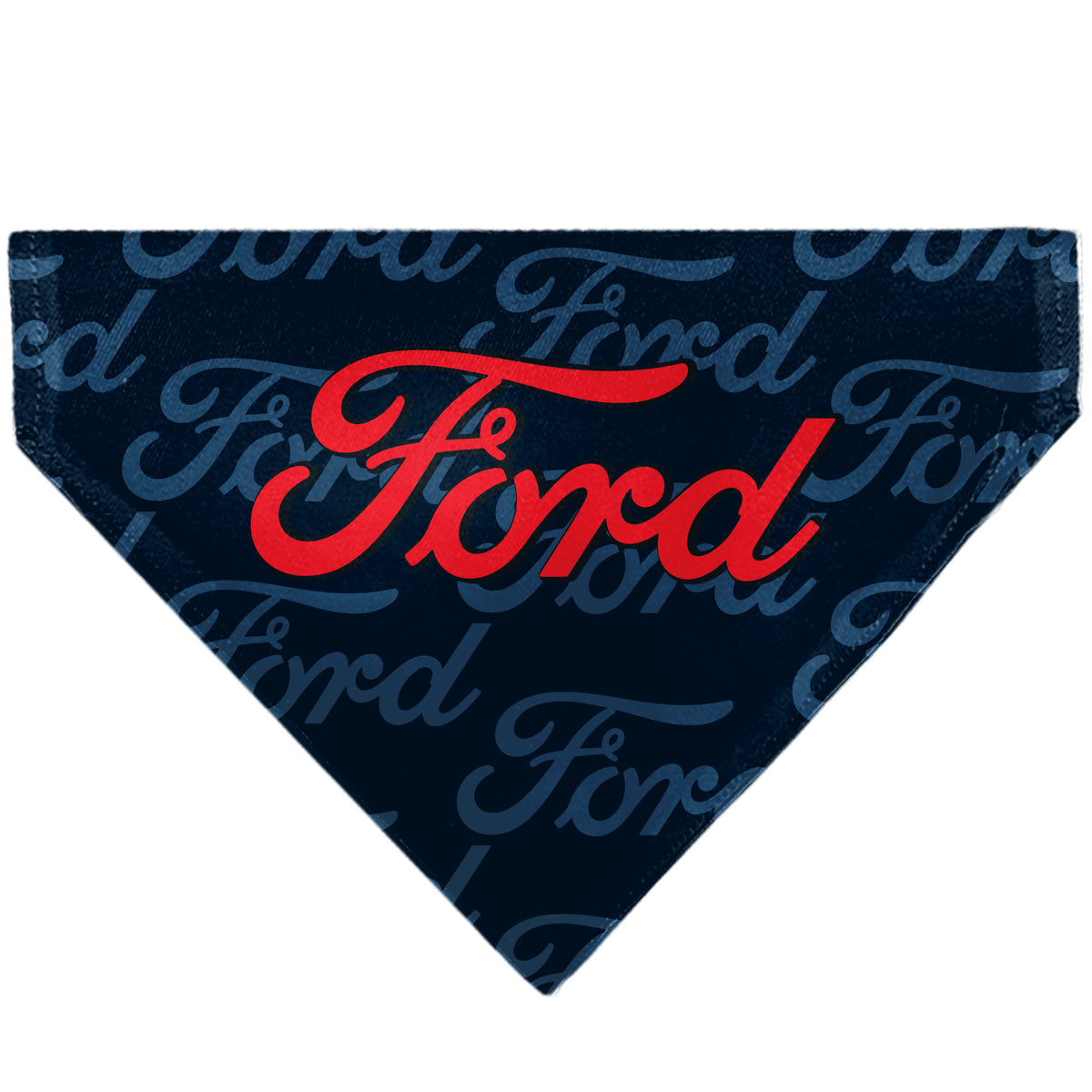 Pet Bandana - FORD Script Stacked Blues/Red Pet Bandanas Ford