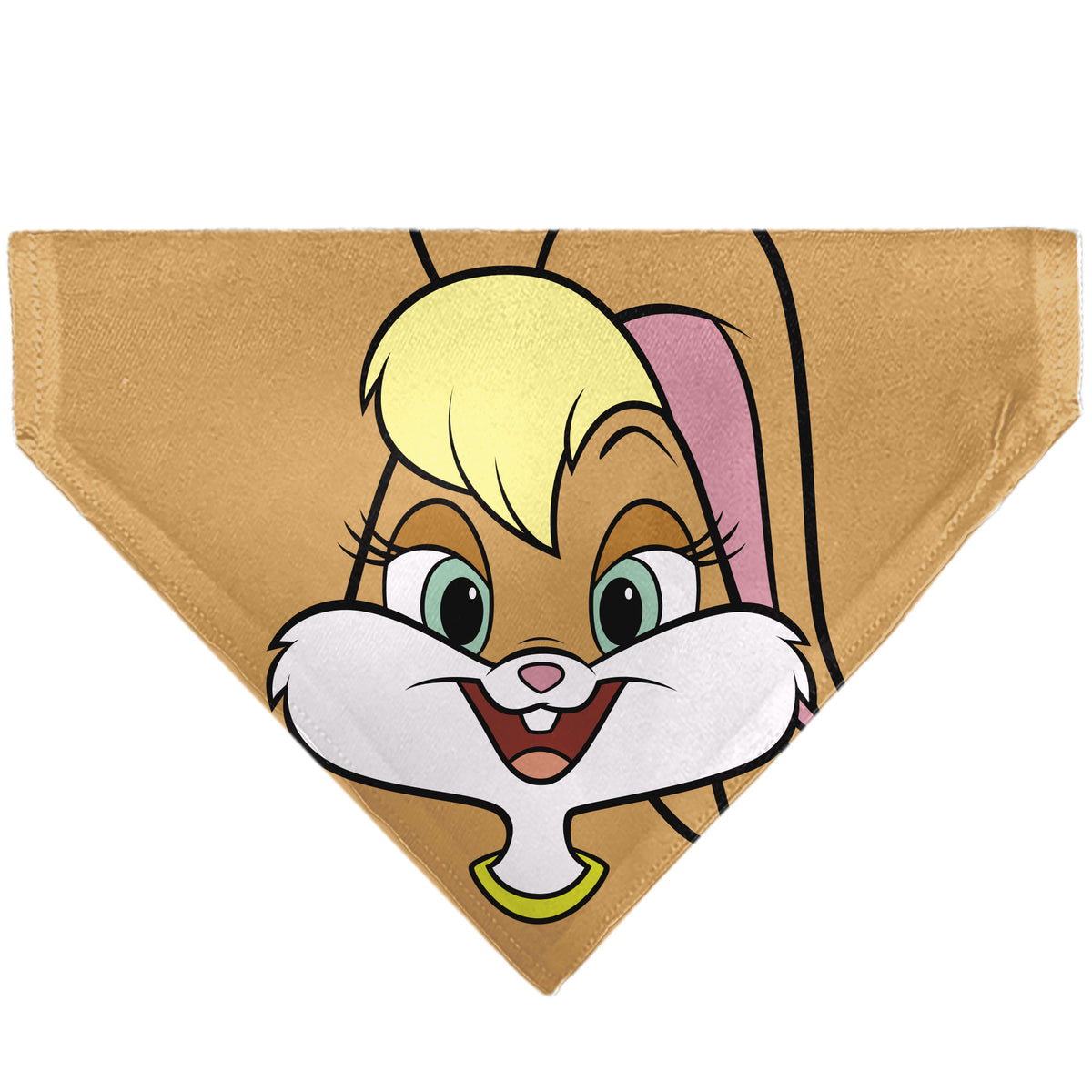 Pet Bandana - LOONEY TUNES Lola Bunny Face Close-Up Peach Pet Bandanas Looney Tunes