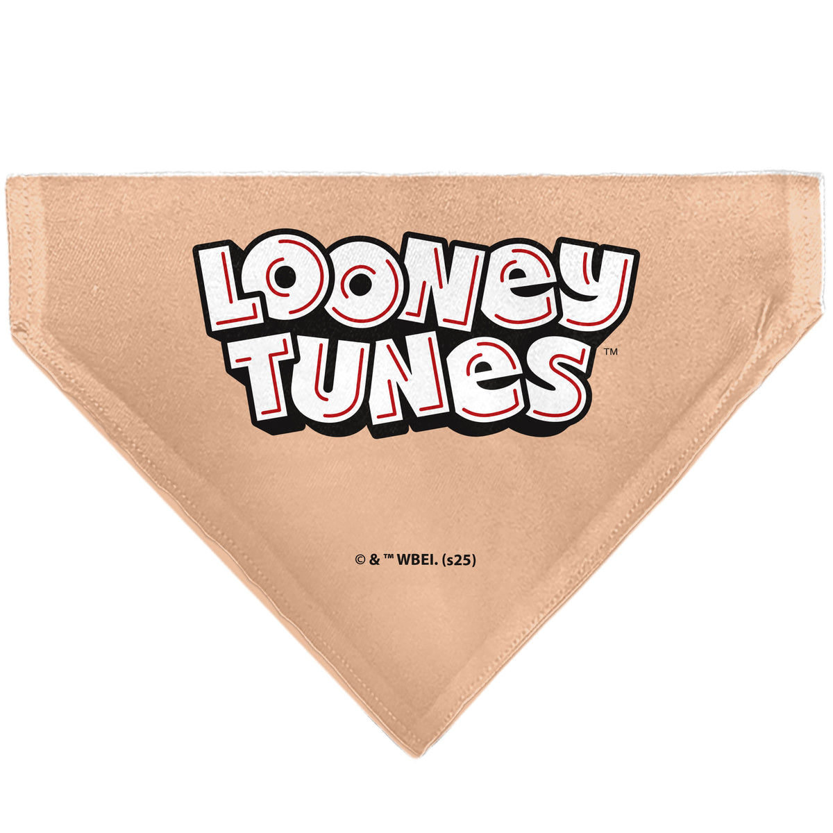 Pet Bandana - LOONEY TUNES Porky Pig Face Close-Up Peach Pet Bandanas Looney Tunes