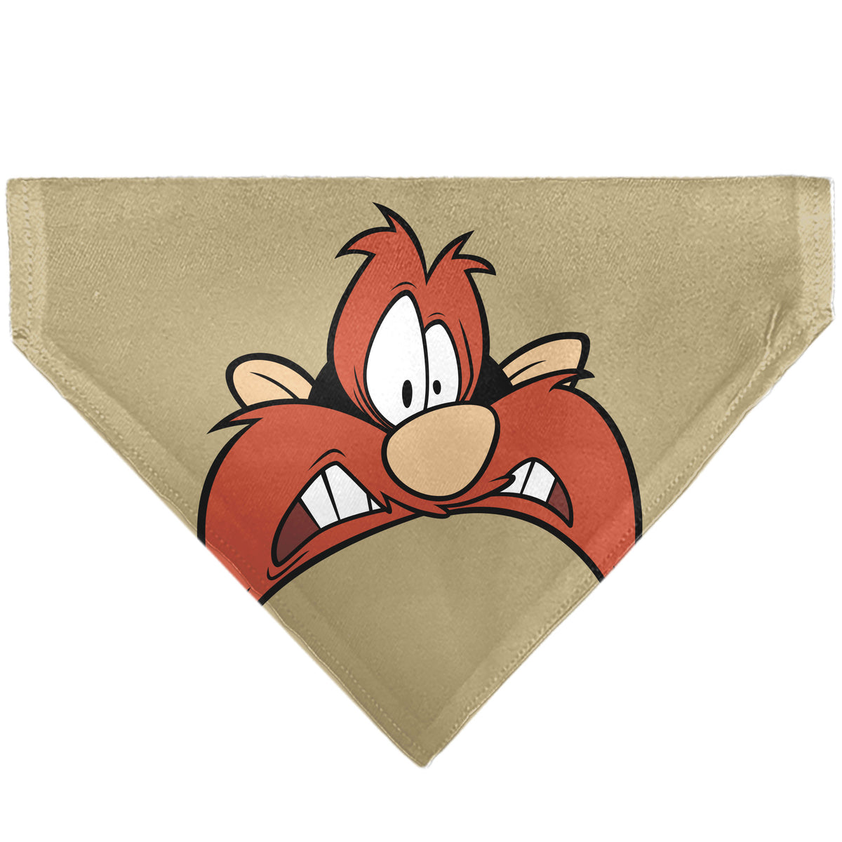 Pet Bandana - LOONEY TUNES Yosemite Sam Face Close-Up Tan Pet Bandanas Looney Tunes