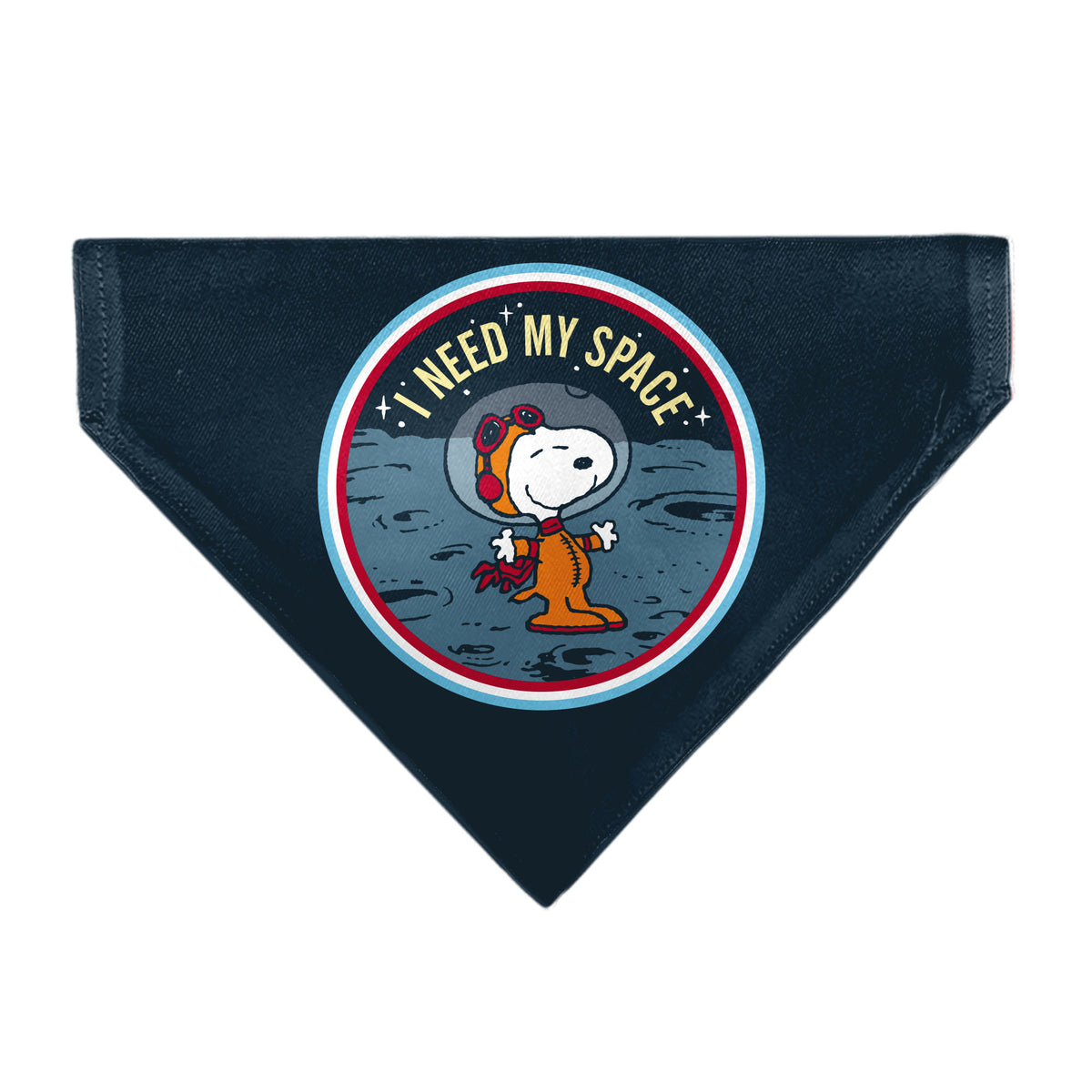 Astronaut Snoopy I Need My Space Pet Bandana – Peanuts Fan Gear Blue Pet Bandanas Peanuts