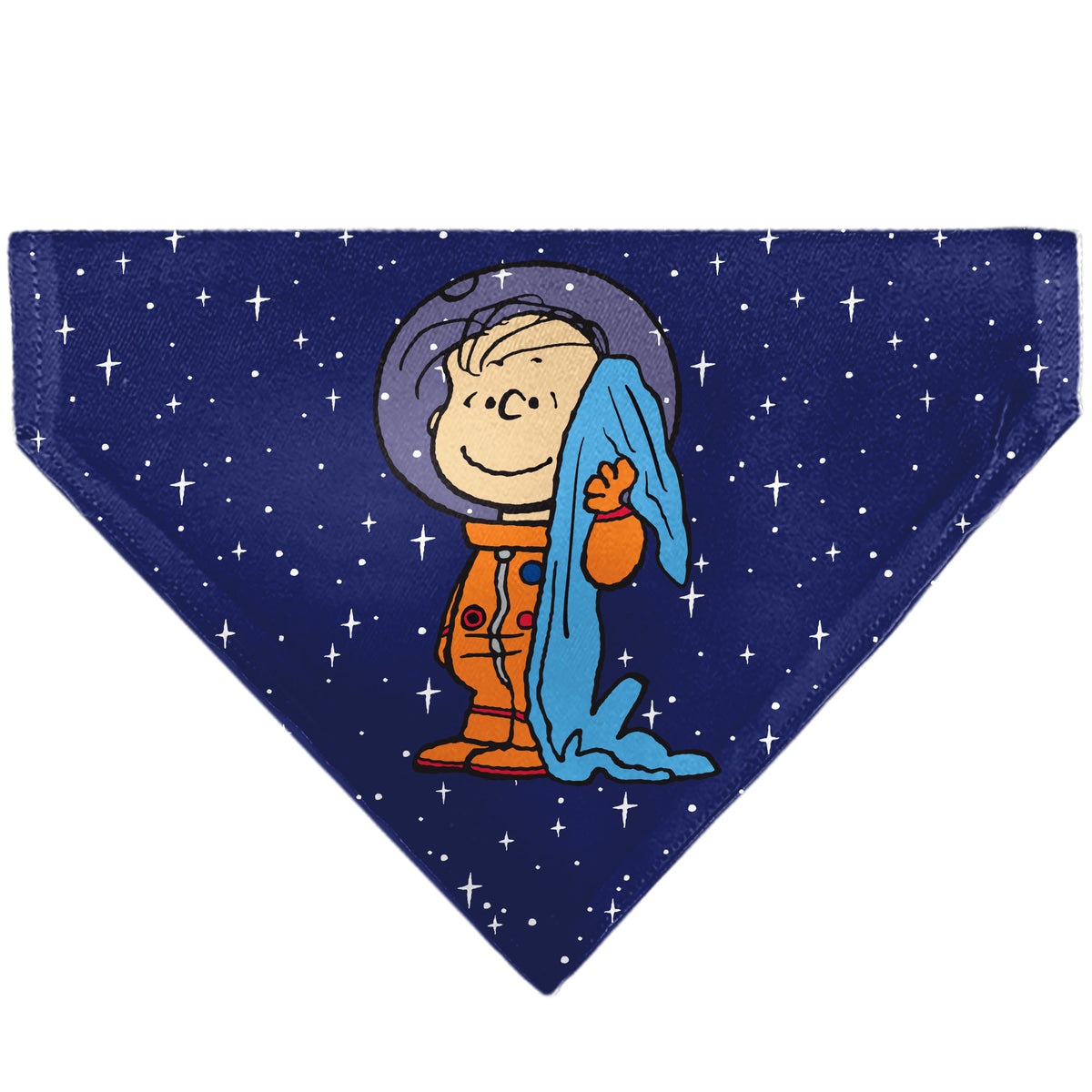 Astronaut Linus Security Blanket Space Pet Bandana – Peanuts Fan Gear Blue Pet Bandanas Peanuts