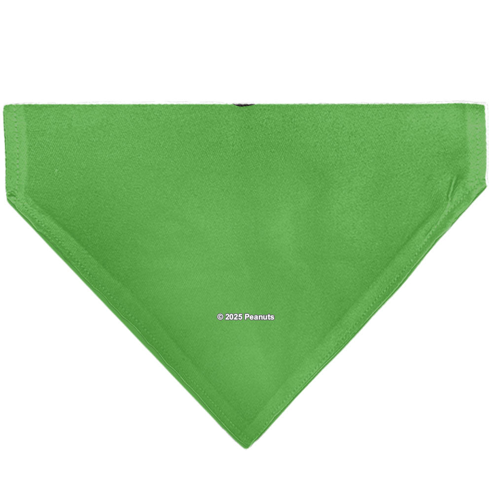 Pet Bandana - Peanuts Peppermint Patty Smiling Face Pose Green Pet Bandanas Peanuts